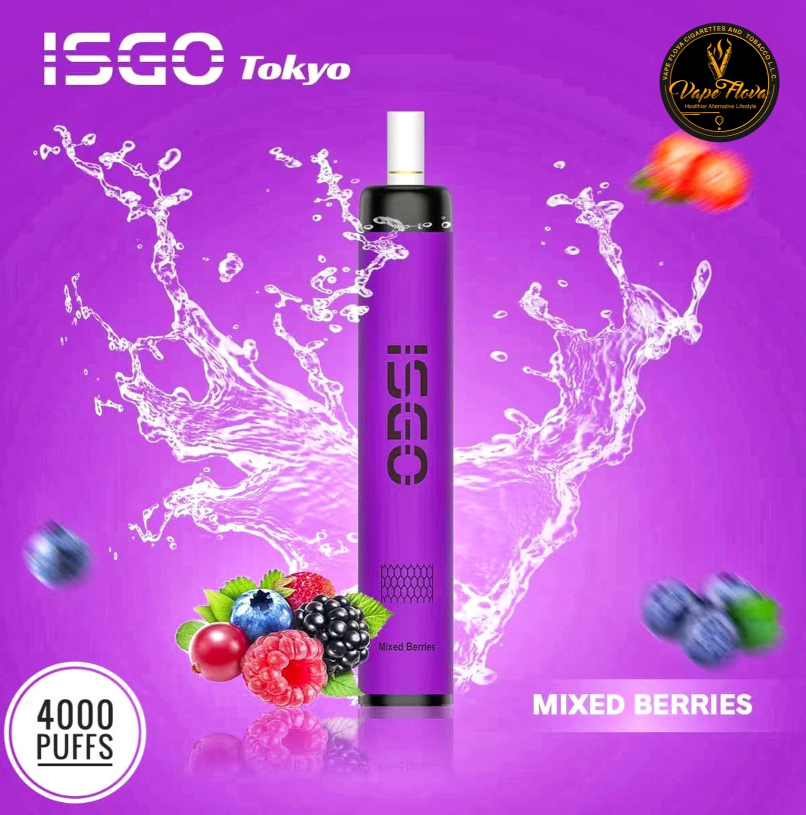 Isgo Disposable Vape 4000 Puffs Mixed Berry